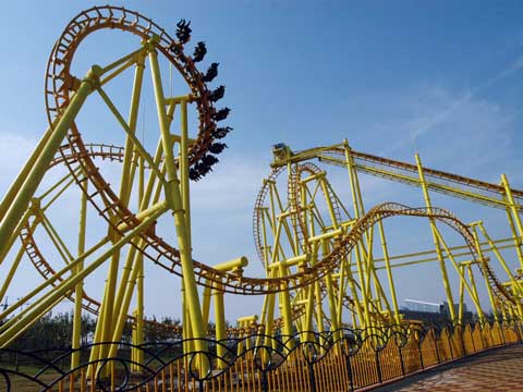 6 Ring Cheap Roller Coasters for Sale